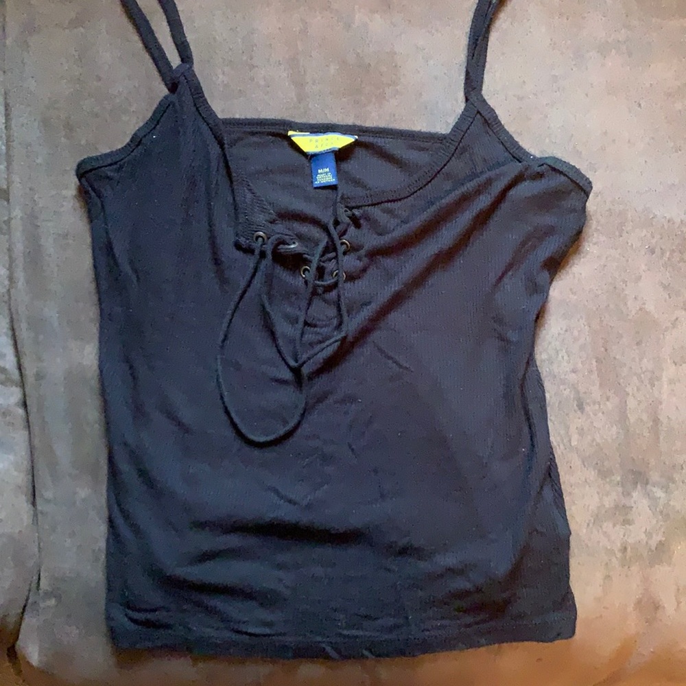 black tank top